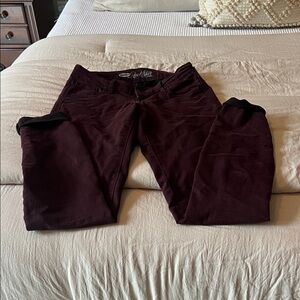 Old Navy Burgundy Rockstar Jeans